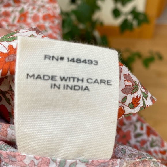 NWOT Doen chime dress in coral poppy size xs - Picture 5 of 5